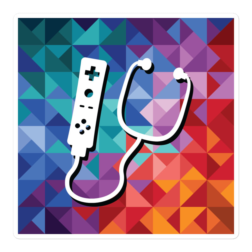 Design Doc Logo Mosaic Sticker