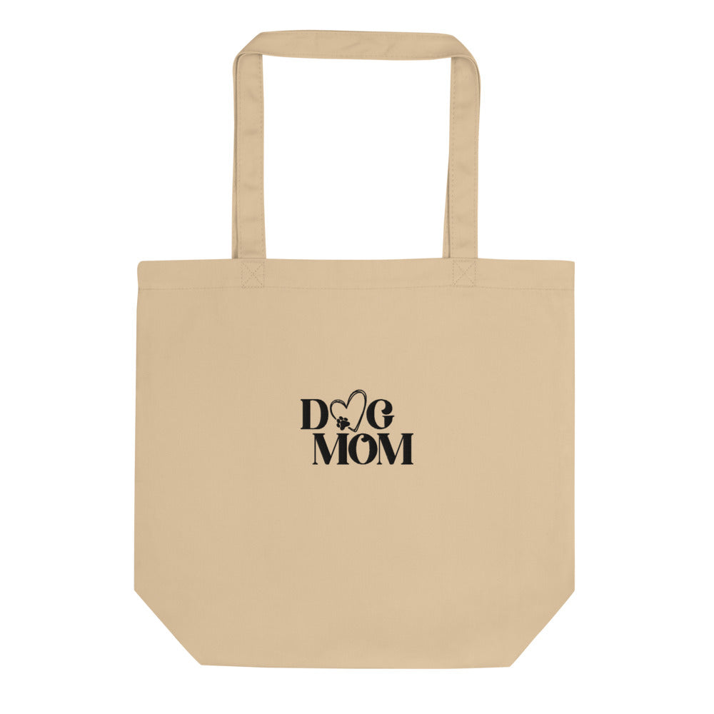DogMom Embroidered Tote Bag