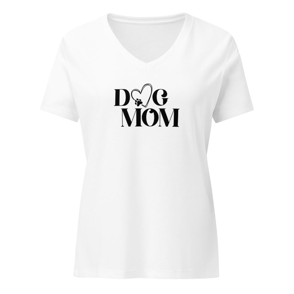 Dog Mom V-neck Shirt