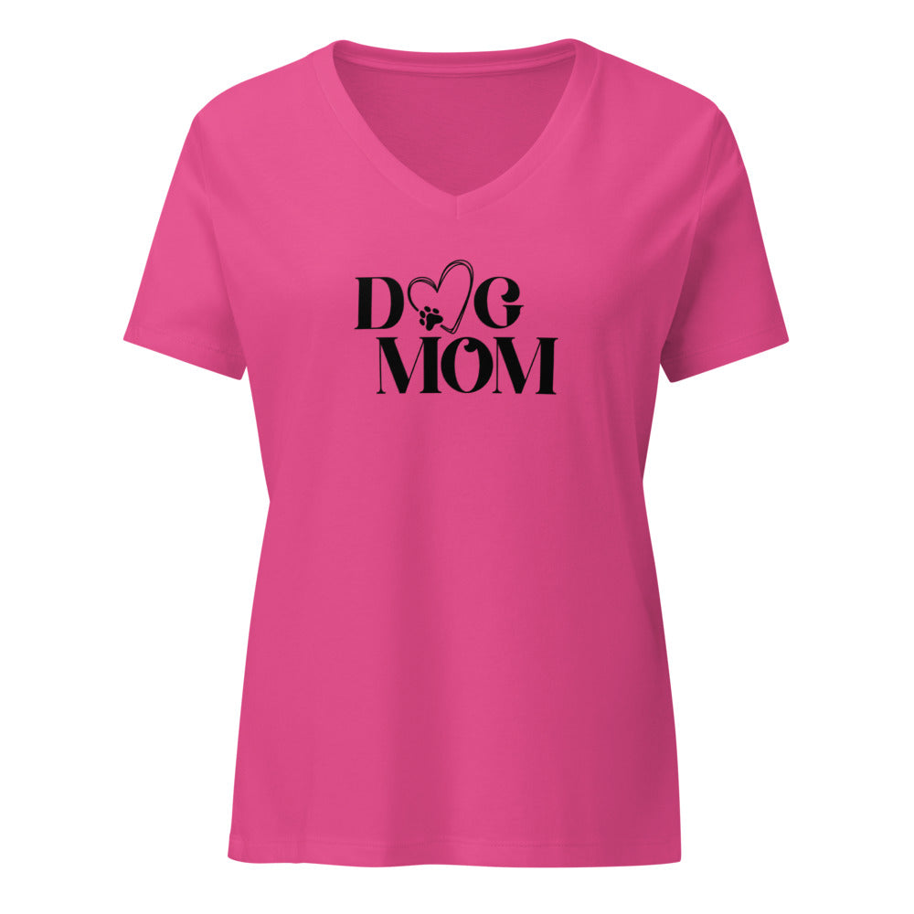 Dog Mom V-neck Shirt