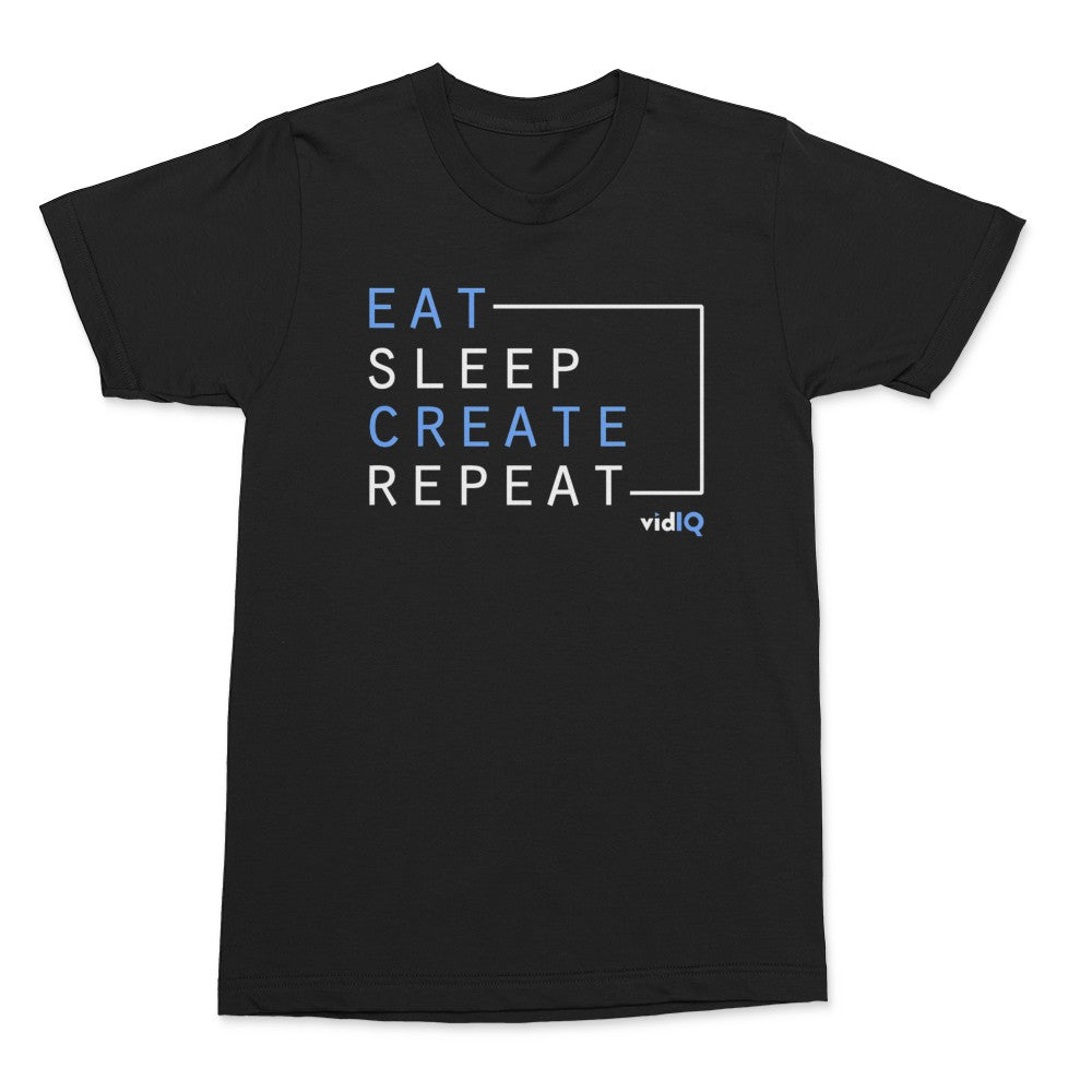 VidIQ - Eat Sleep Create Tee 2 – Crowdmade