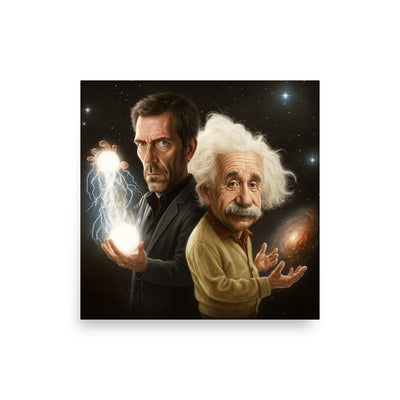 Einstein and House paper poster