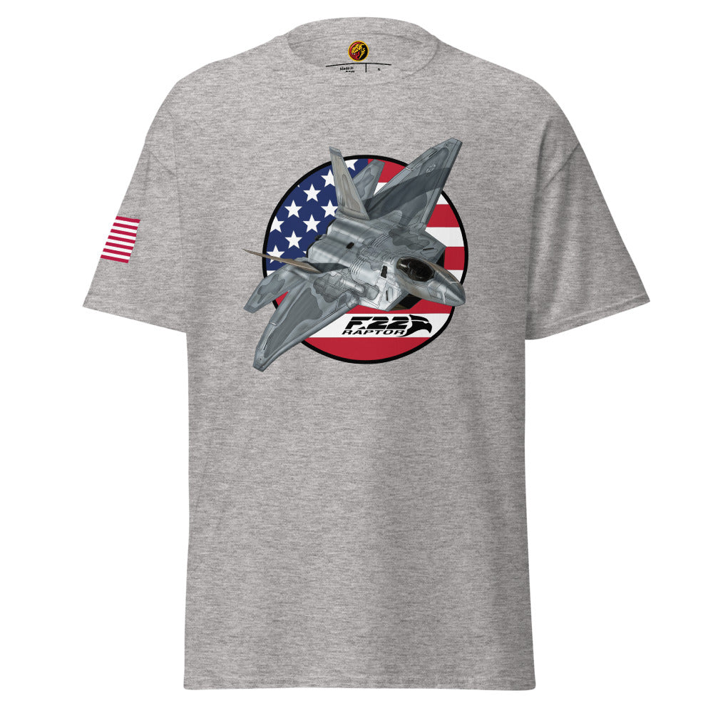 Growling Sidewinder - F-22 Raptor Classic T-Shirt – Crowdmade