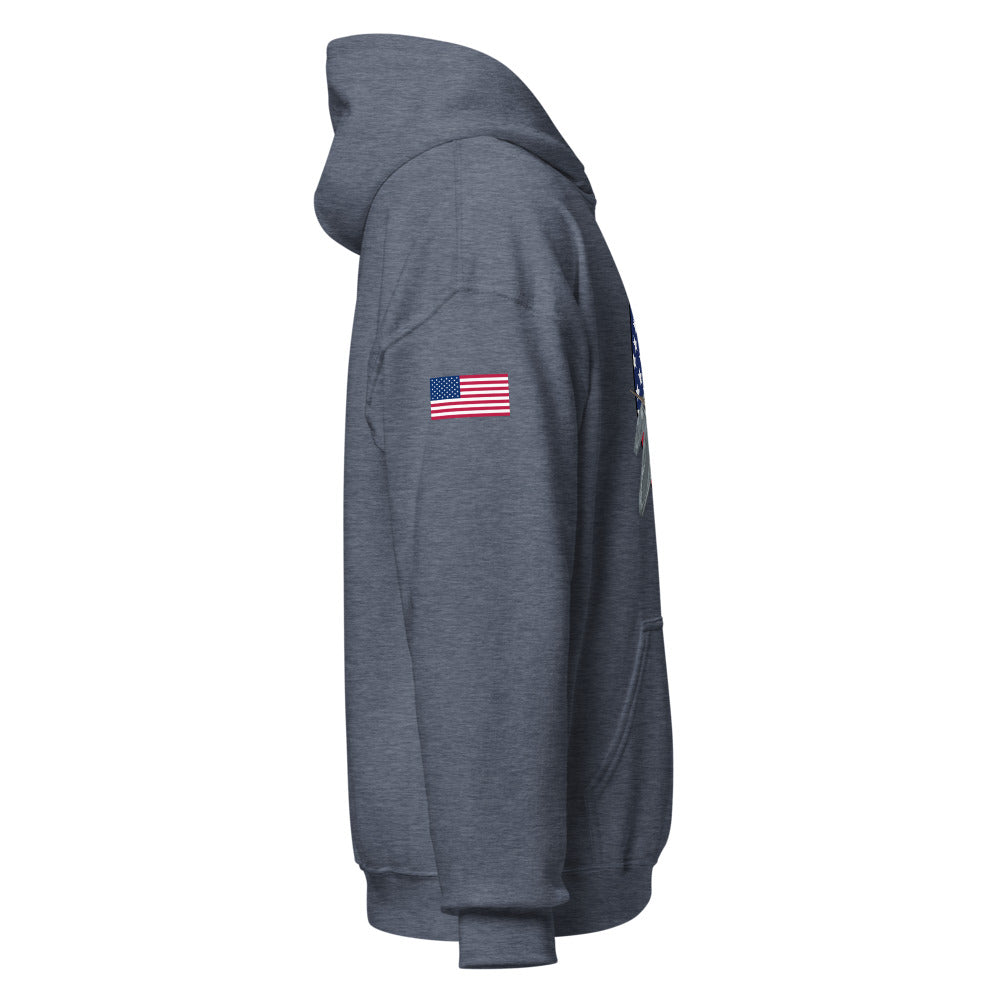 Growling Sidewinder - F-22 Raptor On Premium Hoodie – Crowdmade