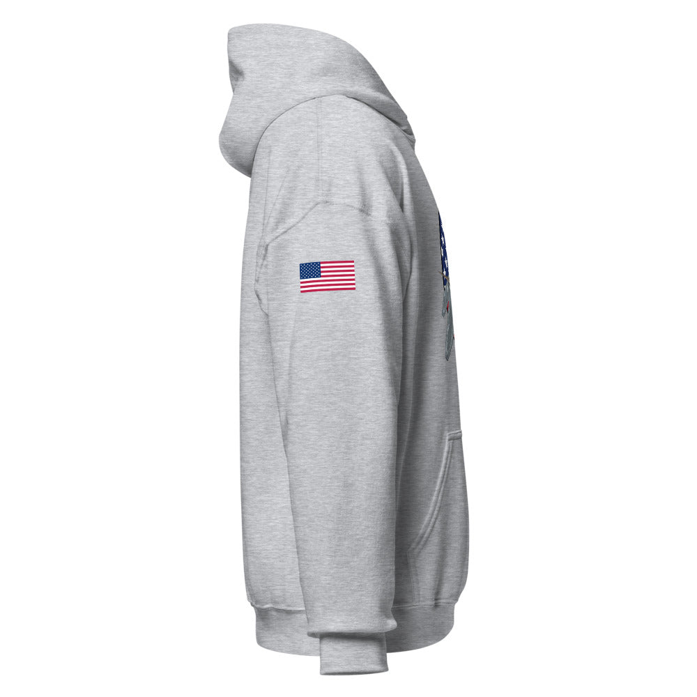 Growling Sidewinder - F-22 Raptor On Premium Hoodie – Crowdmade