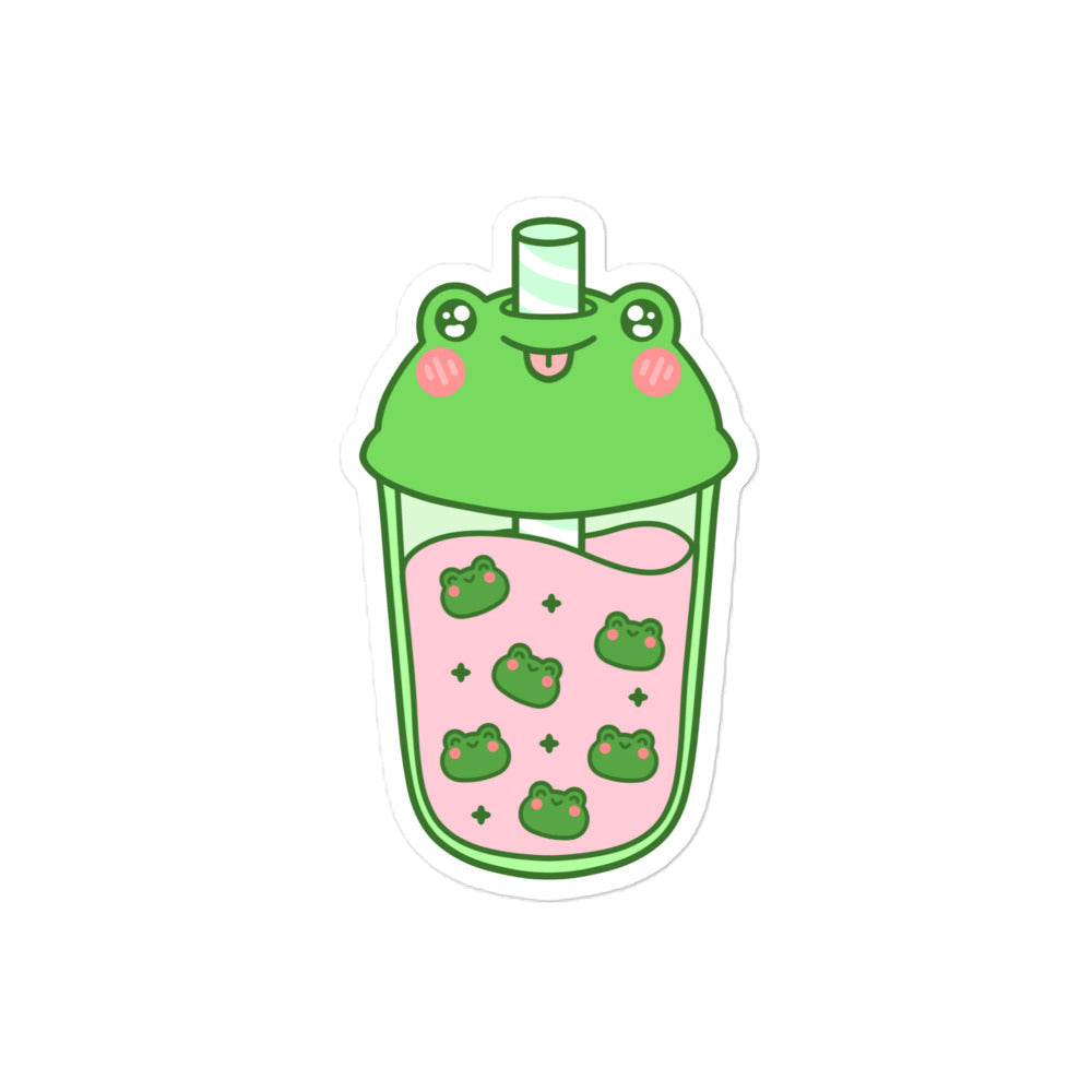 Froggy Boba Sticker