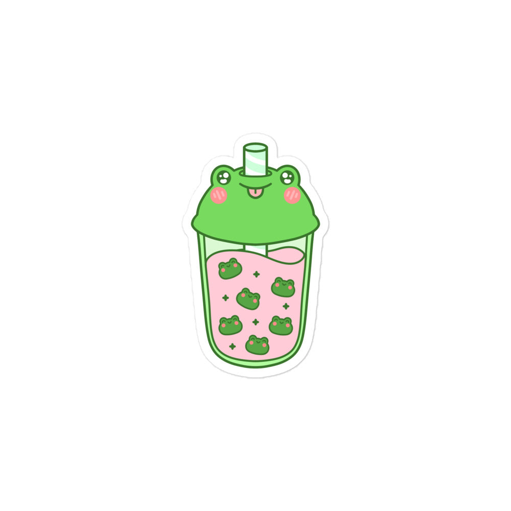 Froggy Boba Sticker