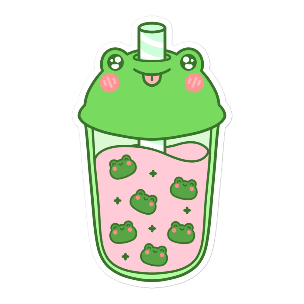 Froggy Boba Sticker