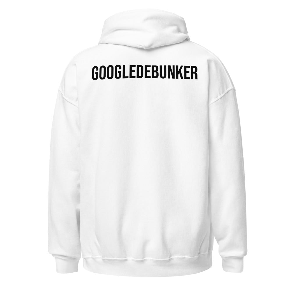 GOOGLEDEBUNKER White Hoodie