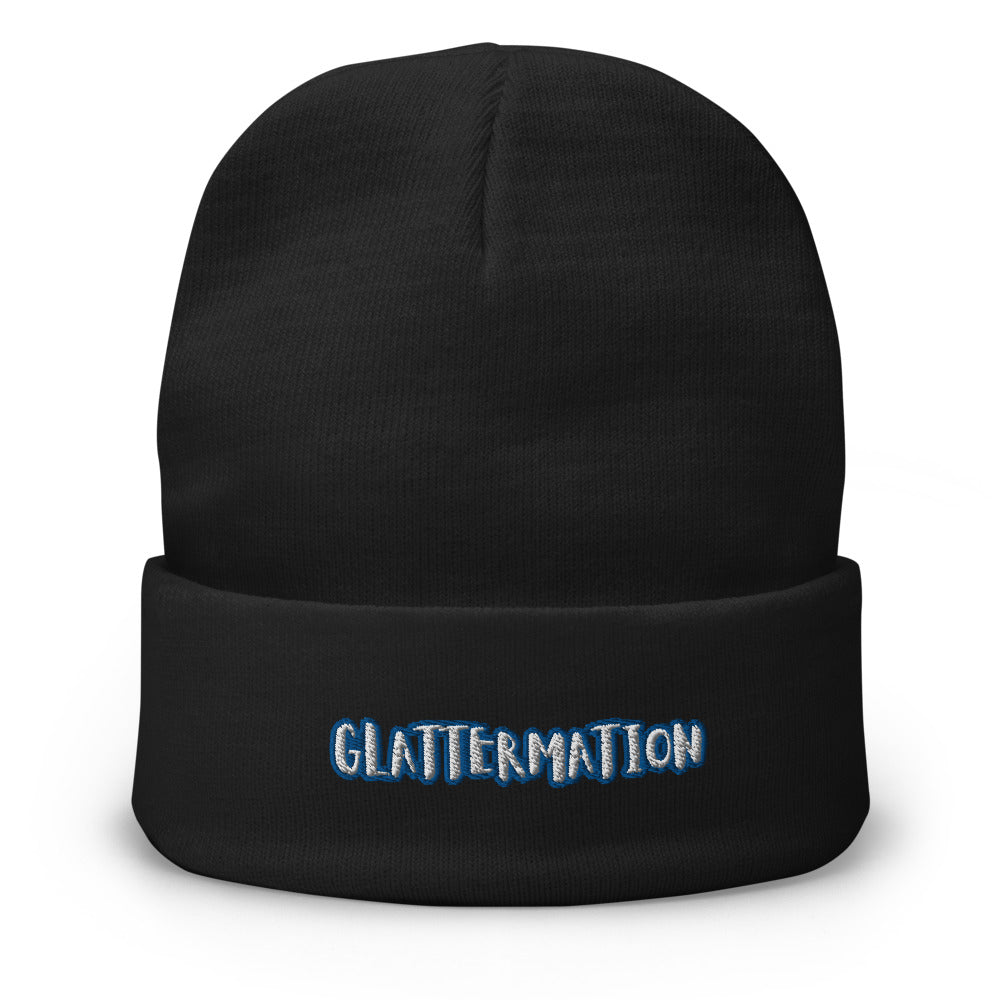 Glattermation beanie hat