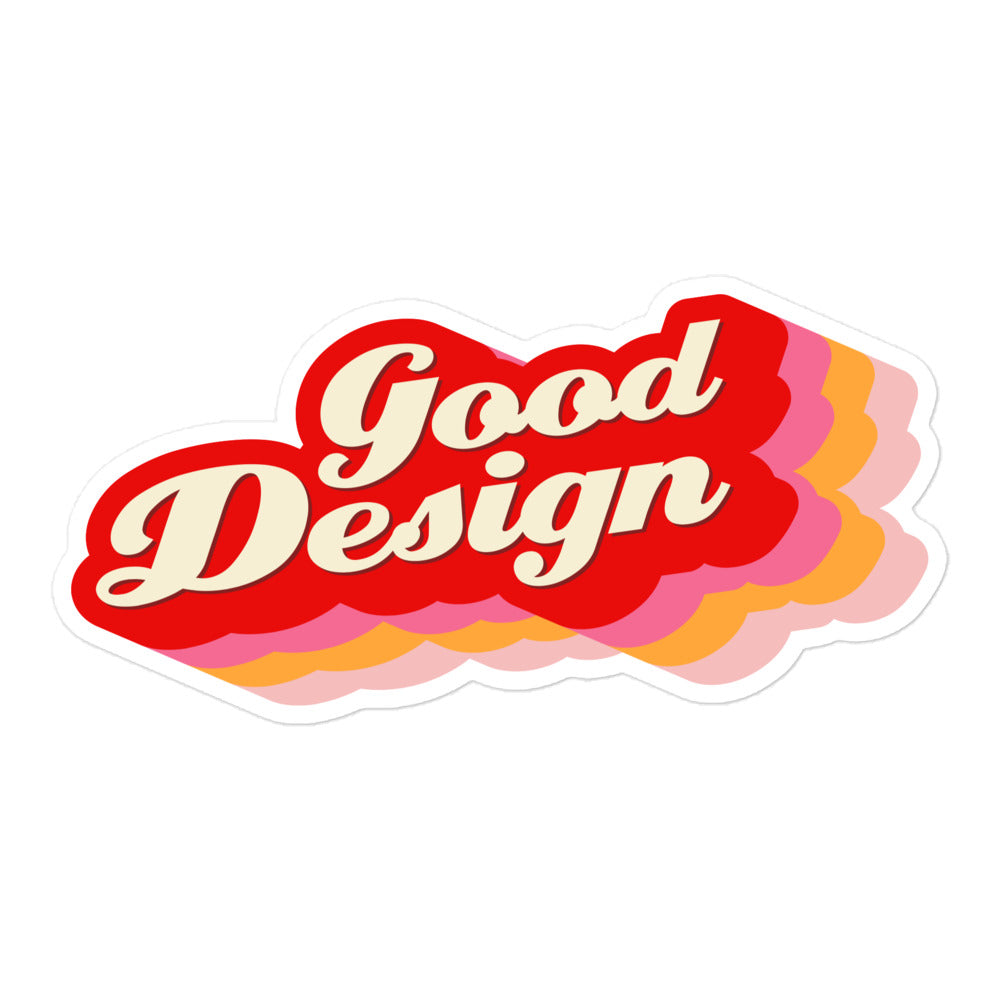 Good Design Sticker