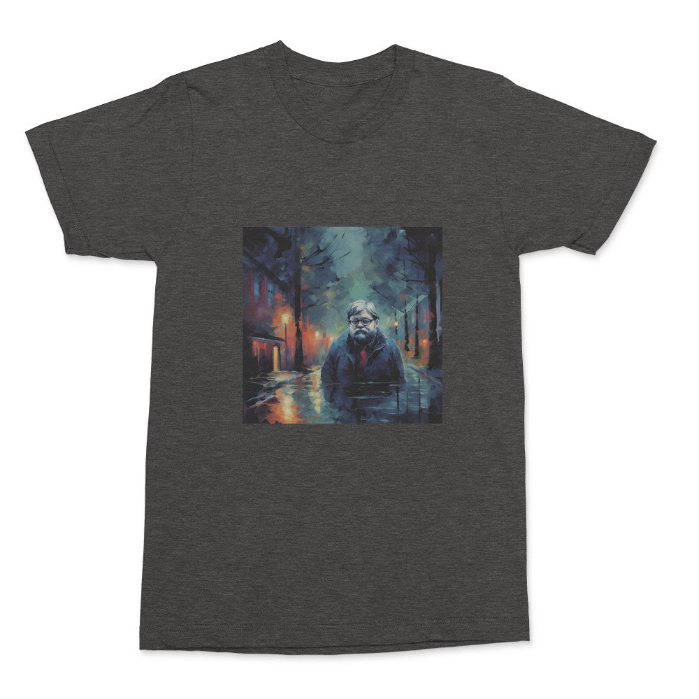limited edition shirt with original painting of Guillermo del Toro - the master