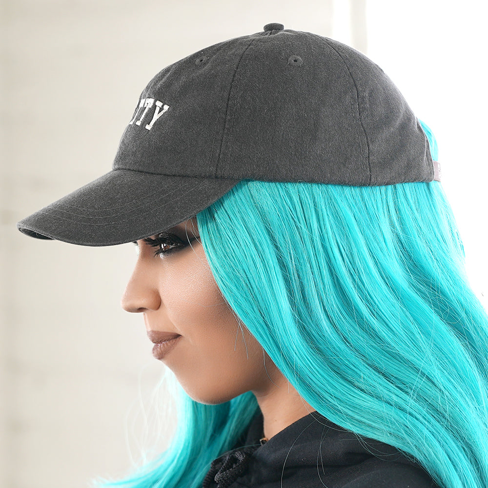 Petty Embroidered Black Hat