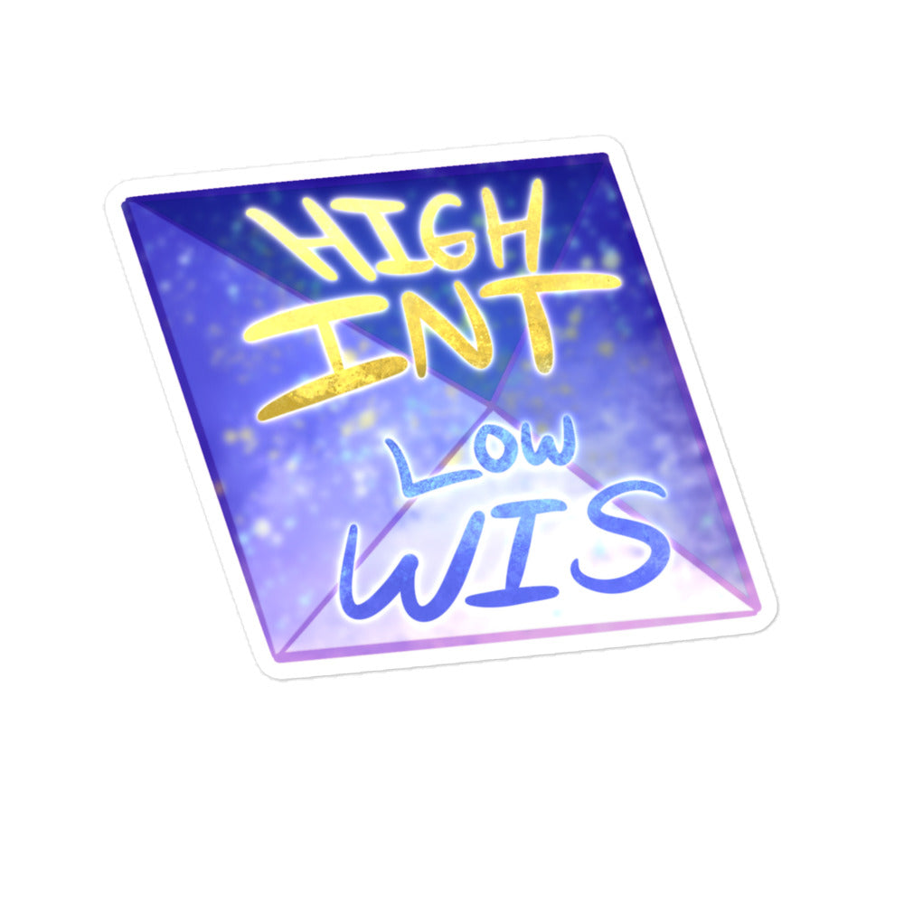 Hi Low Off Sticker Rolling with Difficulty - High Int Low Wis Sticker – Crowdmade