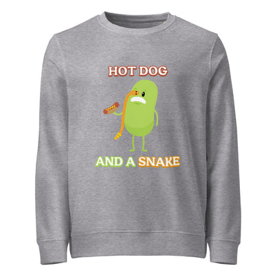 Hot Dog and a Snake (Mishap) - Unisex Organic Sweatshirt