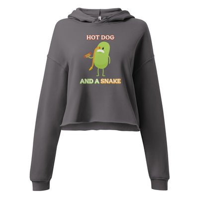 Hot Dog and a Snake (Mishap) - Women's Cropped Hoodie