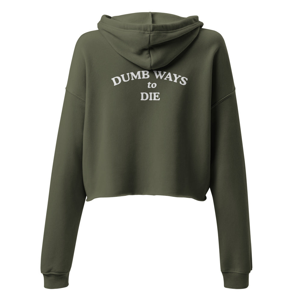 Hot Dog and a Snake (Mishap) - Women's Cropped Hoodie
