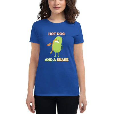 Hot Dog and a Snake (Mishap) - Women's Fashion Fit T-Shirt