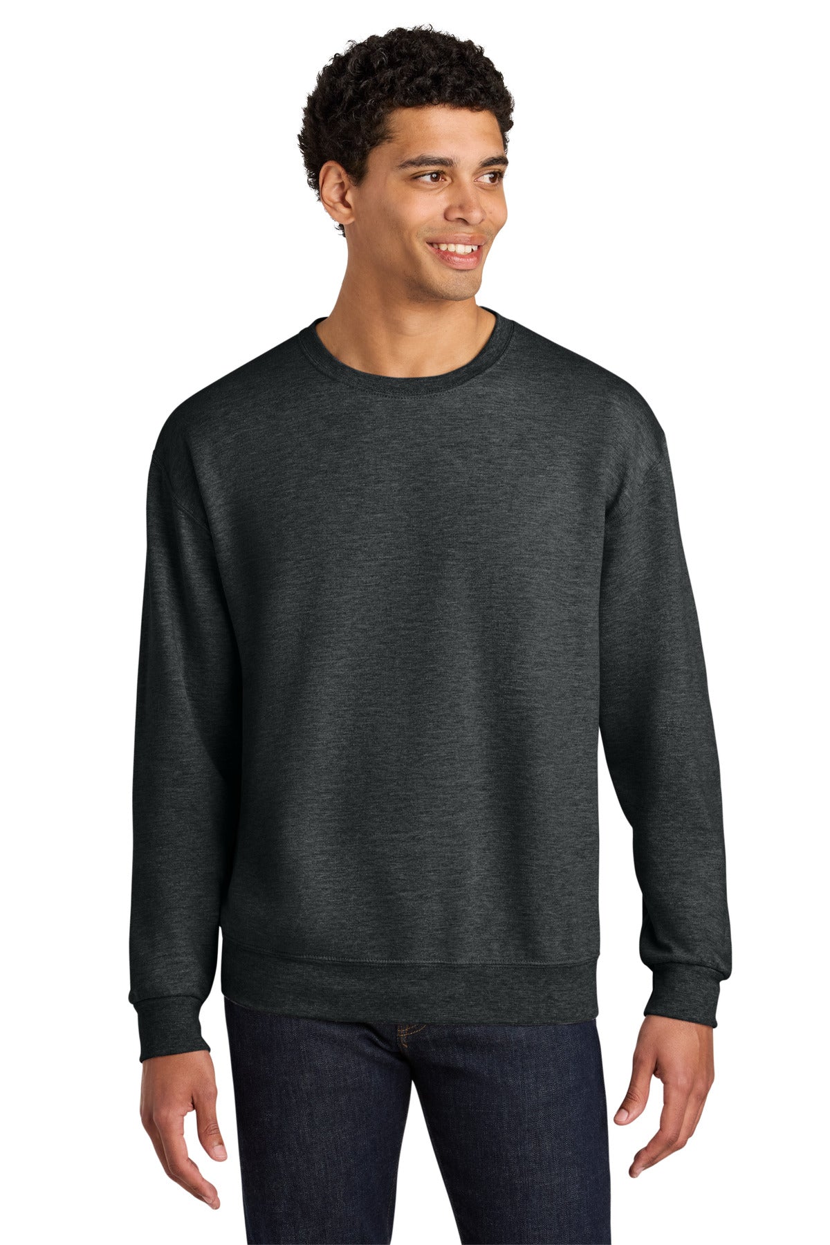 Jerzees Ultimate Unisex CVC Ring Spun Crewneck Sweatshirt IC48M