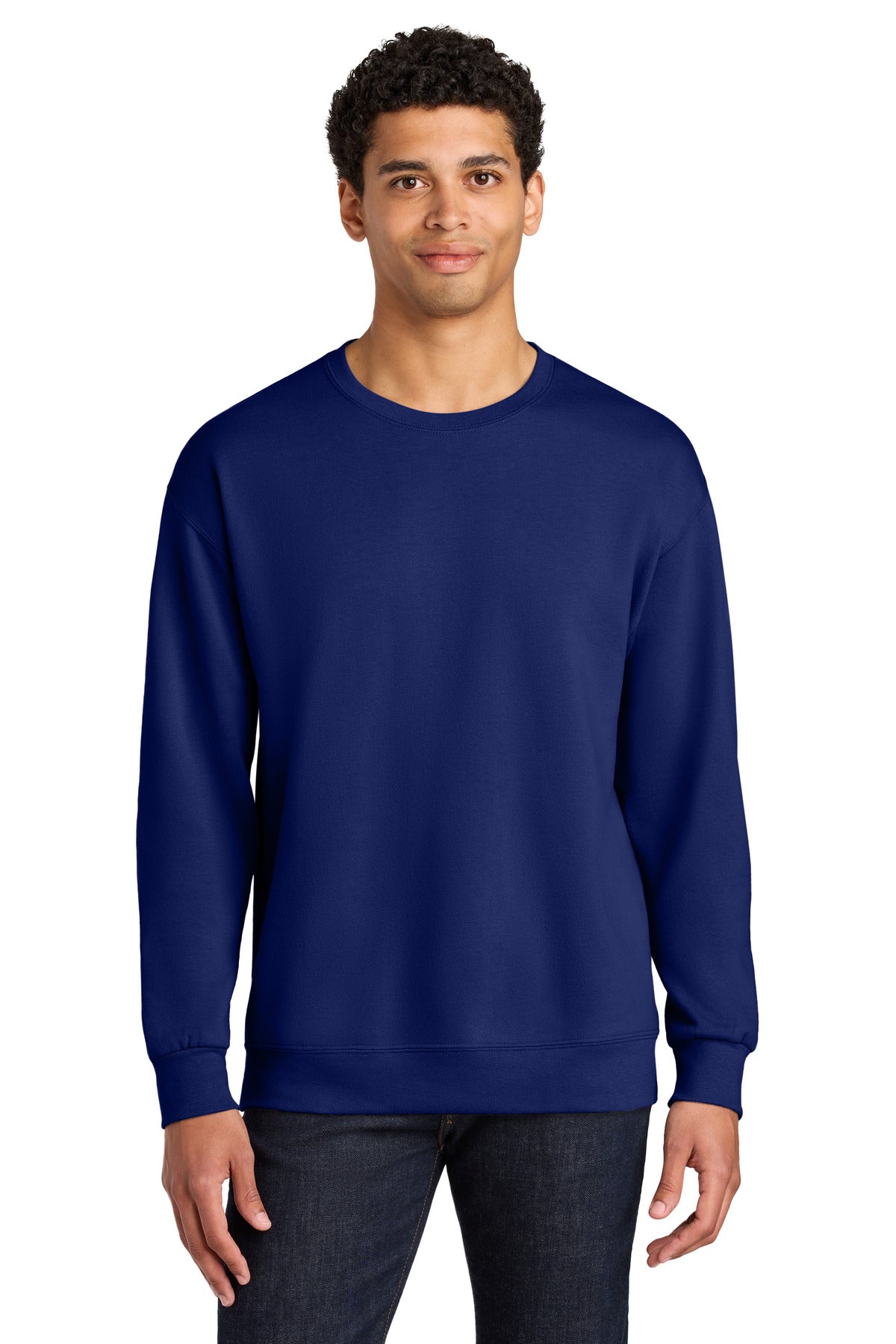 Jerzees Ultimate Unisex CVC Ring Spun Crewneck Sweatshirt IC48M