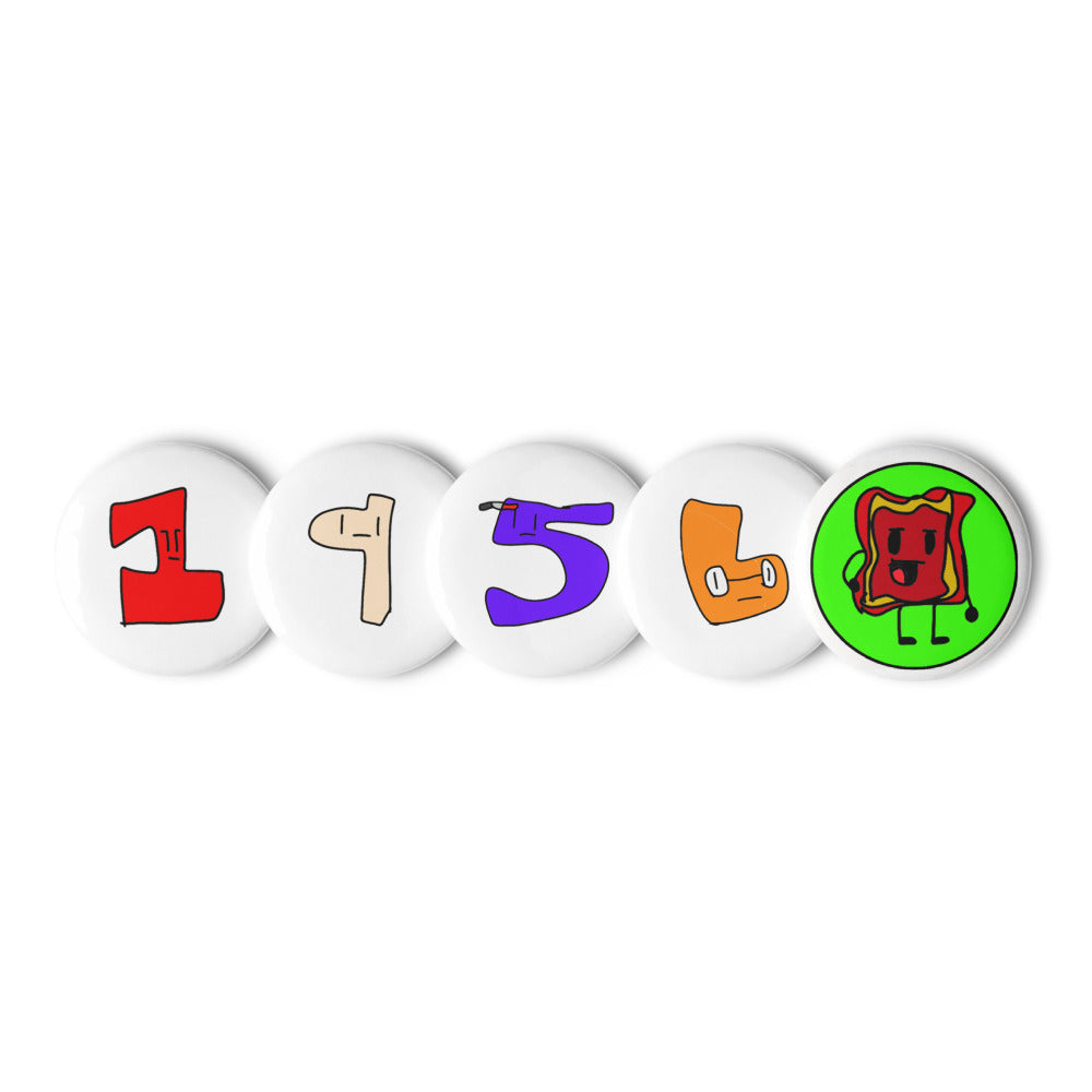 BaconAwakenComix - Introducing The Numbers Summer Pin Set [Includes Mr ...