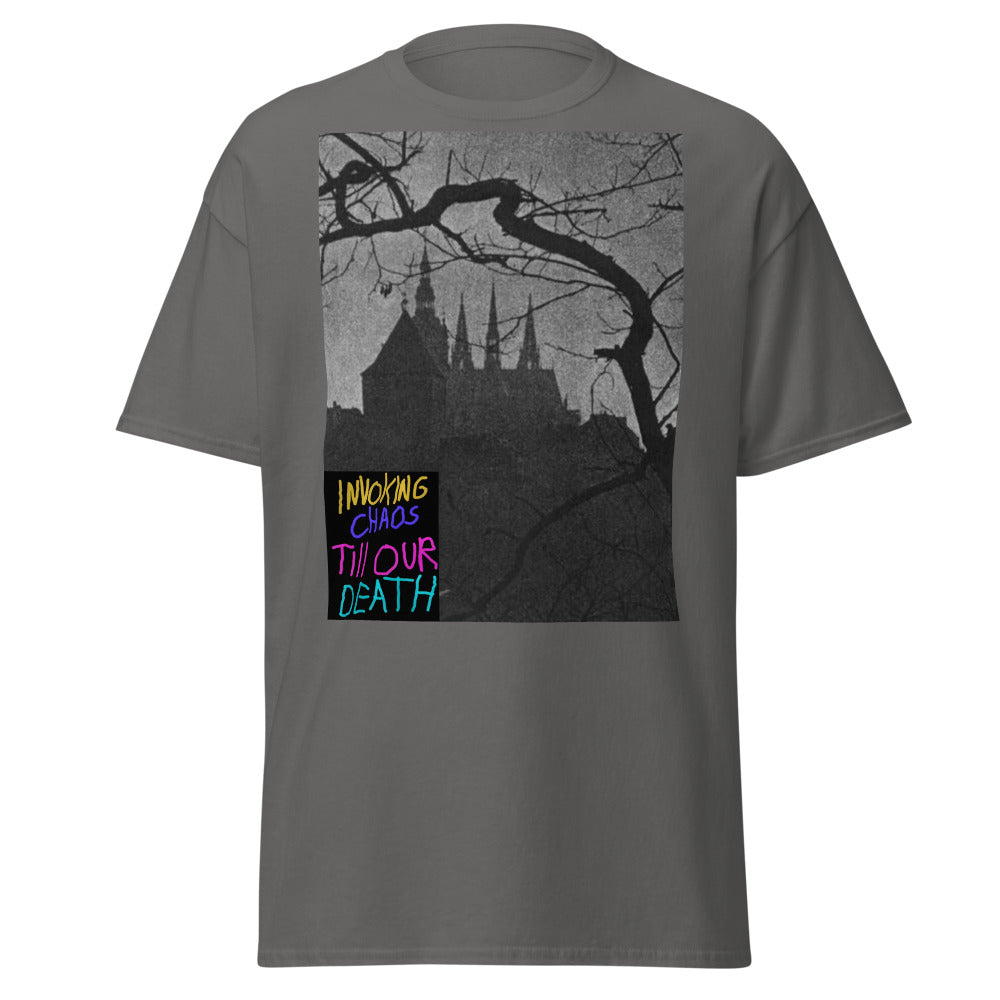 InvokingChaosTillOurDeath "THE CASTLE IN THE DISTANCE" Men's Classic Tee