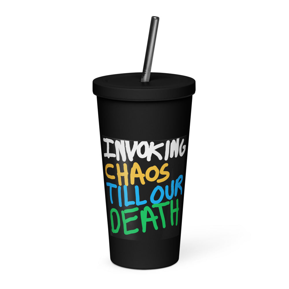 InvokingChaosTillOurDeath Water Bottle