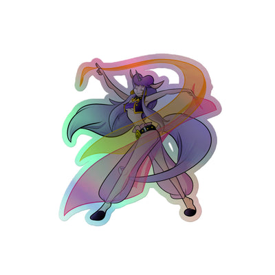 Iris Lily Holo Sticker