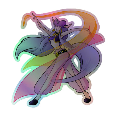 Iris Lily Holo Sticker