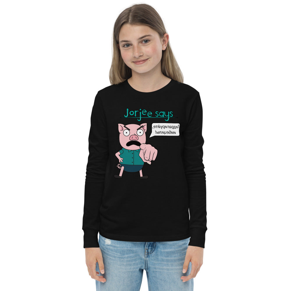 Youth Long Sleeve Tee - Jorjee Says