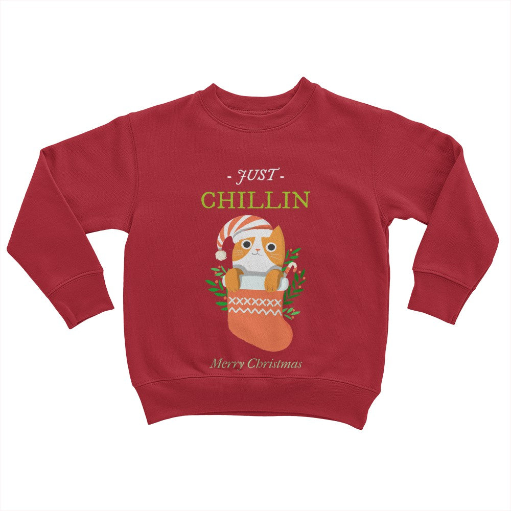 Just Chillin Merry Christmas Youth Sweater