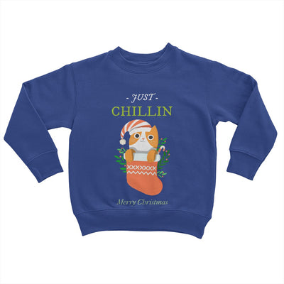 Just Chillin Merry Christmas Youth Sweater