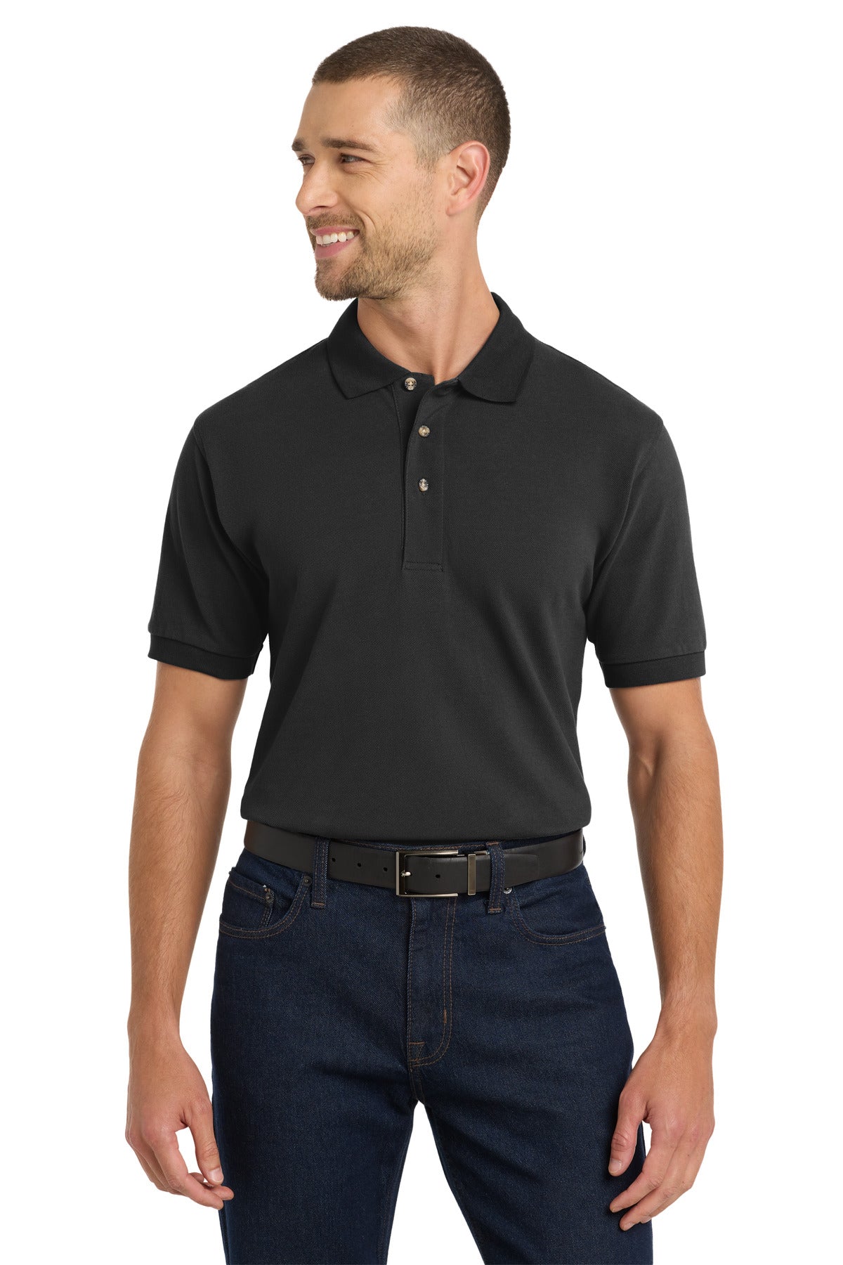 Port Authority Heavyweight Cotton Pique Polo.  K420
