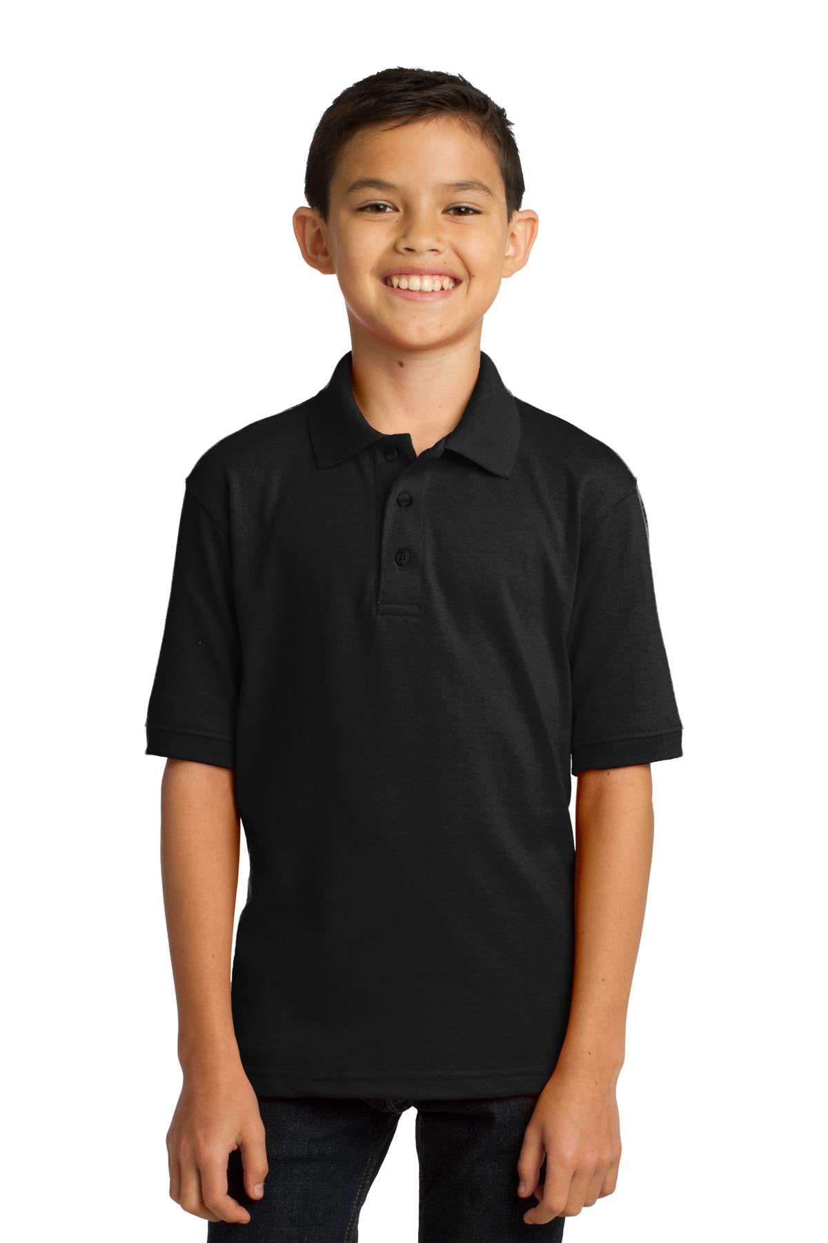 Port & Co™ Youth Core Blend Jersey Knit Polo. KP55Y