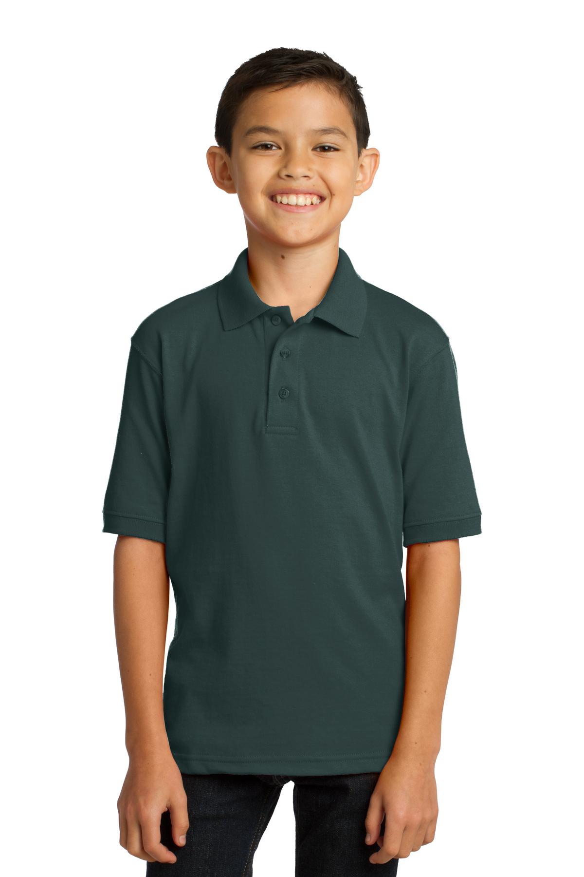 Port & Co™ Youth Core Blend Jersey Knit Polo. KP55Y