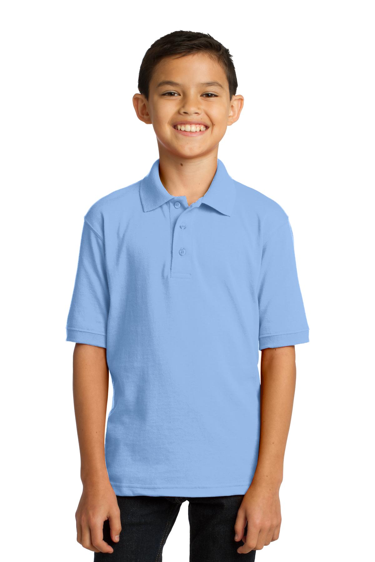 Port & Co™ Youth Core Blend Jersey Knit Polo. KP55Y