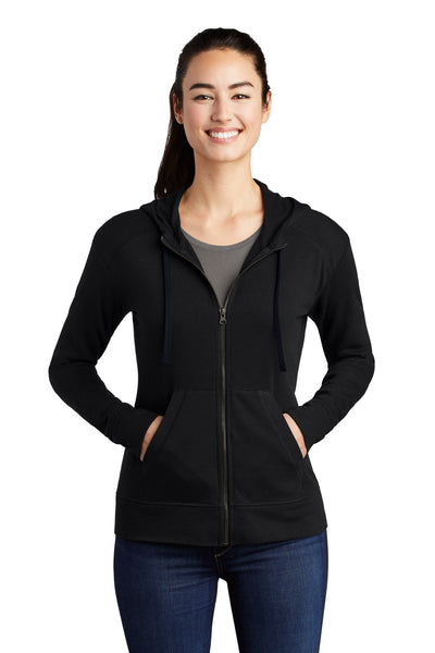 Sport-Tek Women's PosiCharge Tri-Blend Wicking Fleece Full-Zip Hooded Jacket LST293