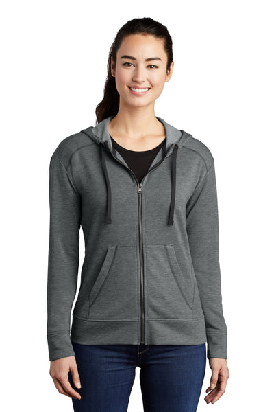 Sport-Tek Women's PosiCharge Tri-Blend Wicking Fleece Full-Zip Hooded Jacket LST293