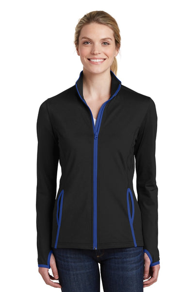 Sport-TekWomen's Sport-WickStretch Contrast Full-Zip Jacket.  LST853