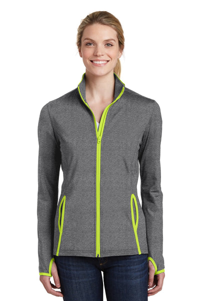 Sport-TekWomen's Sport-WickStretch Contrast Full-Zip Jacket.  LST853