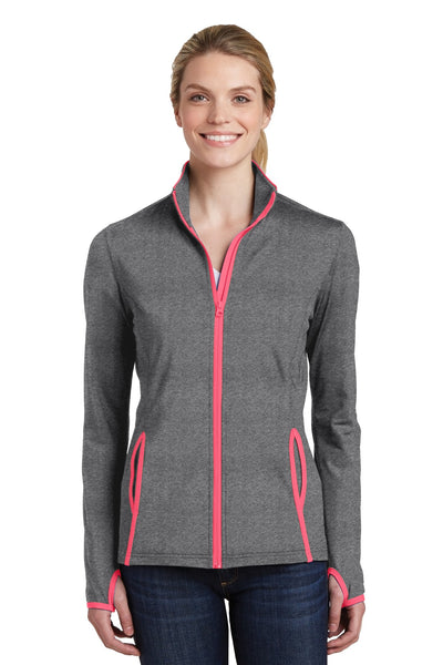 Sport-TekWomen's Sport-WickStretch Contrast Full-Zip Jacket.  LST853