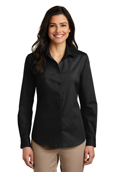 Port AuthorityWomen's Long Sleeve Carefree Poplin Shirt. LW100