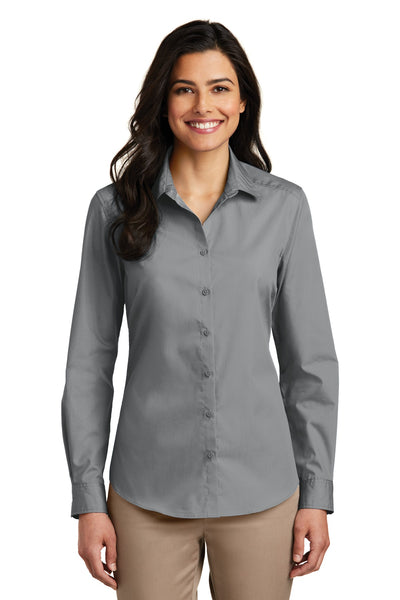 Port AuthorityWomen's Long Sleeve Carefree Poplin Shirt. LW100