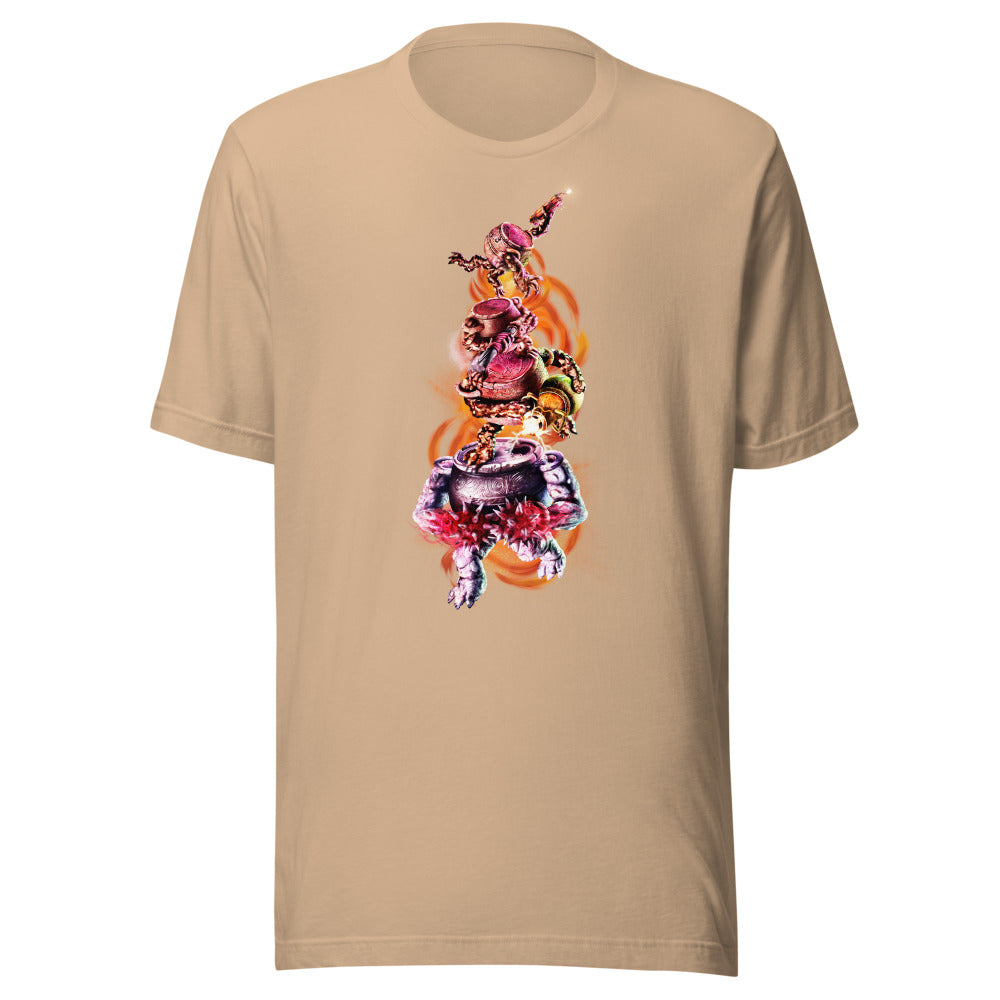 "Leaning Tower of Warriors" Light T-Shirt