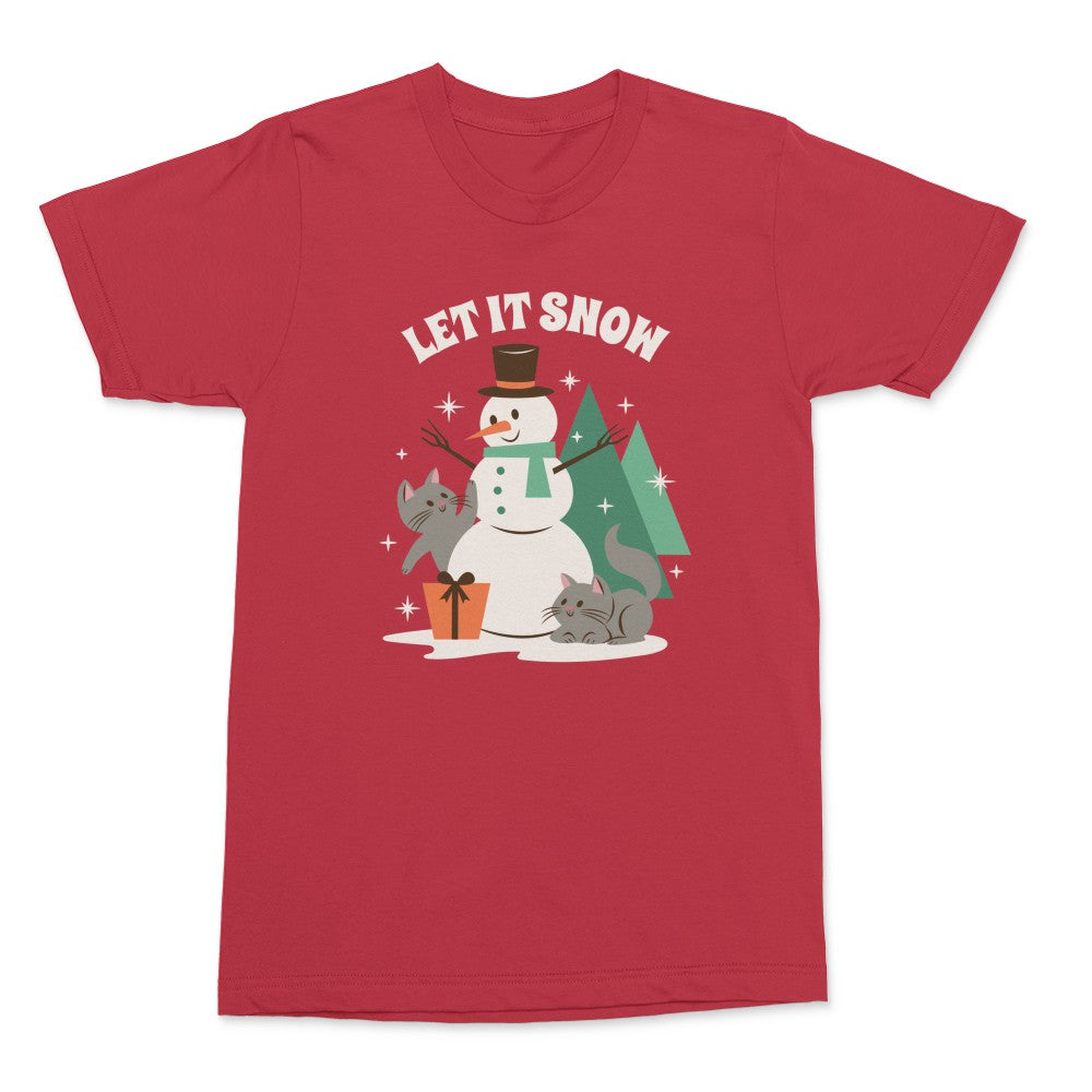 T-shirt Humoristique Noël – Xmas Let It Snow – 100% Coton Homme