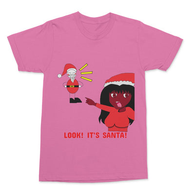 Look!  It's Santa! Adult T-Shirt