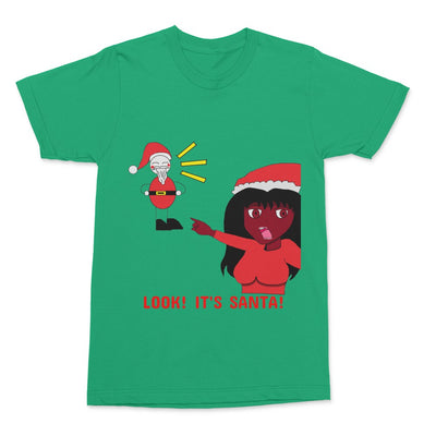 Look!  It's Santa! Adult T-Shirt