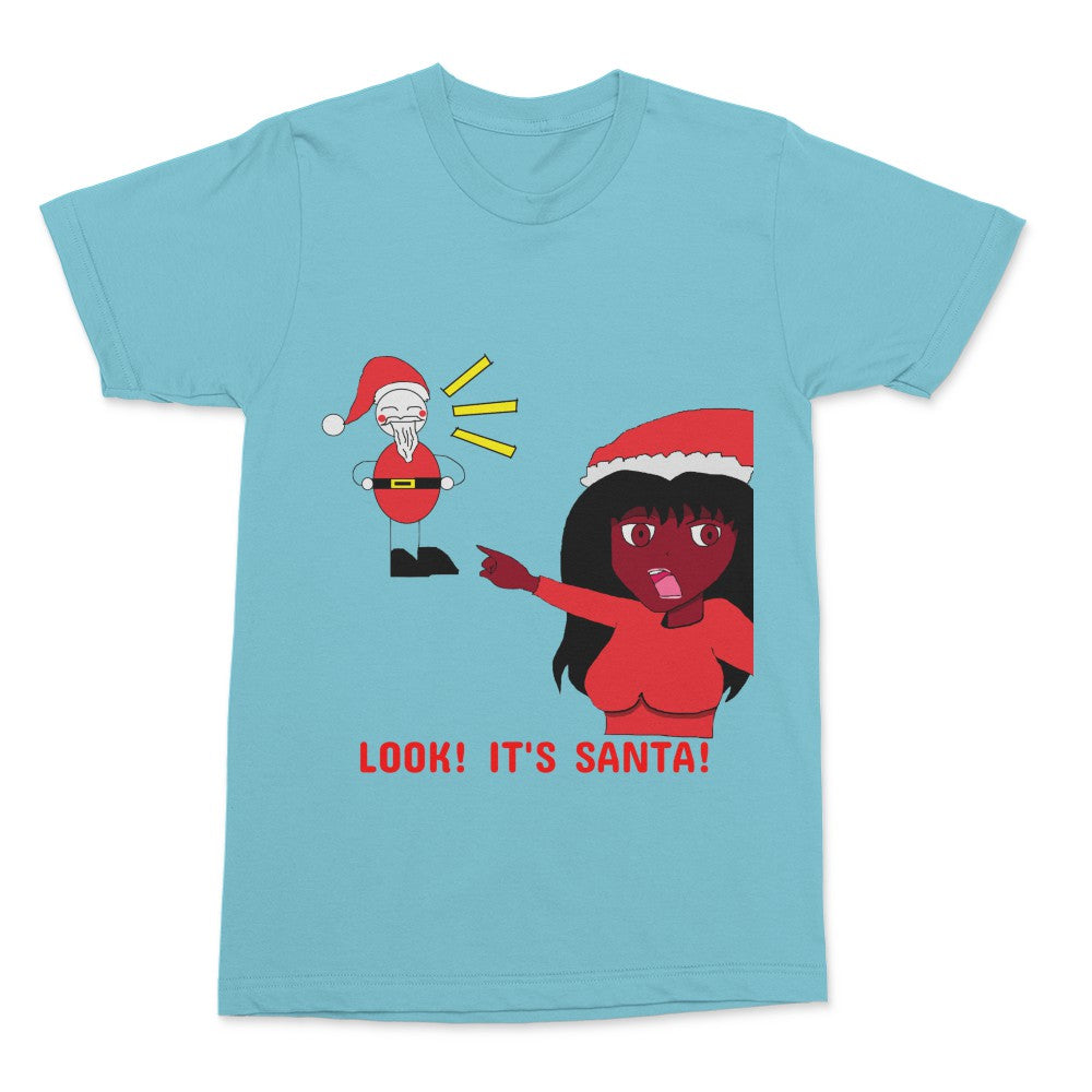 Look!  It's Santa! Adult T-Shirt