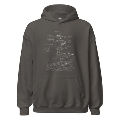 M1 Abrams Exploded Diagram Hoodie