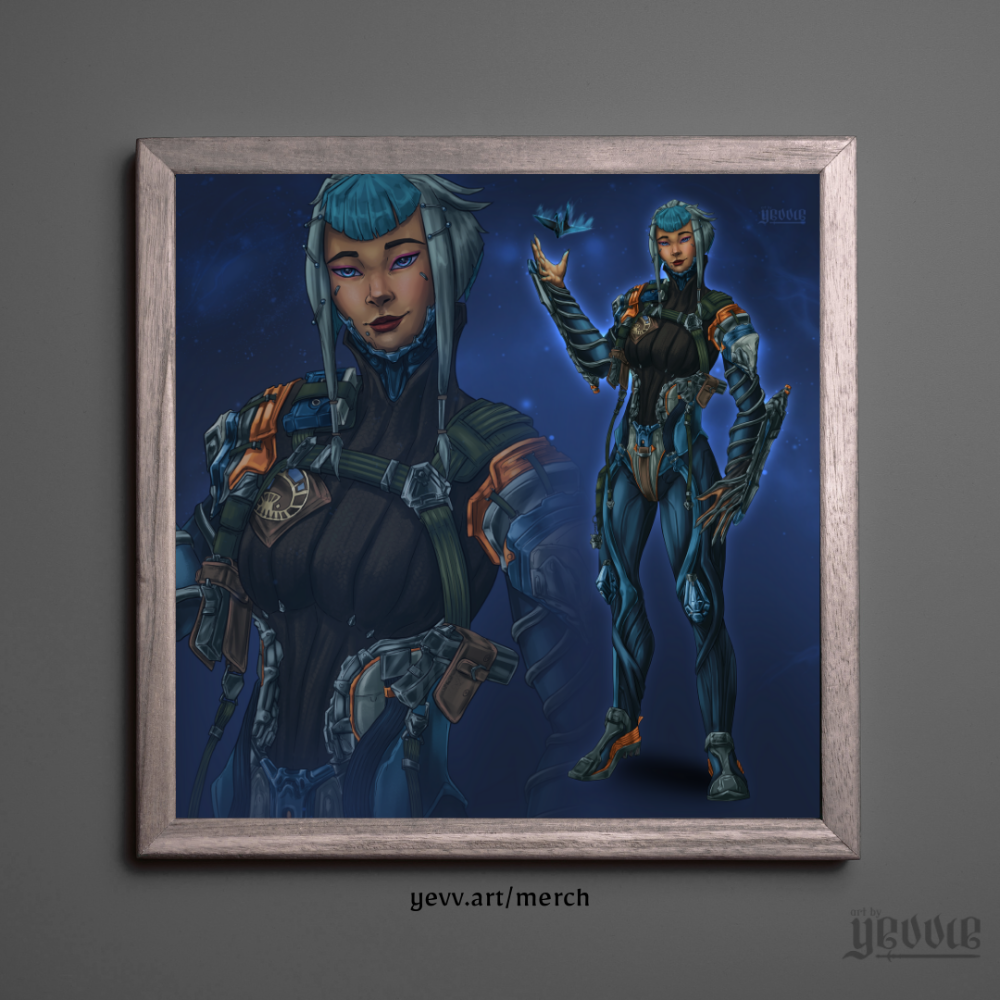 hex cards - aoi | warframe FANART | matte print